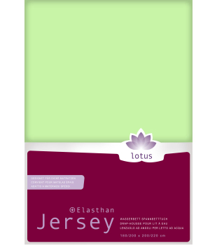 Lotus Jersey Fixleintuch  Wasserbett, lindengrün